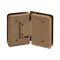 FHC Preston Series 135 Degree Adjustable Glass-To-Glass Hinge for Shower Doors - 3/8" To 1/2" Glass- Rear, Satin Bronze (US10) Finished