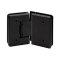 FHC Preston Series 135 Degree Adjustable Glass-To-Glass Hinge for Shower Doors - 3/8" To 1/2" Glass- Rear, Matte Black (BLK) Finished