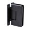 FHC Preston Adjustable Beveled Wall Mount Hinge for Shower Doors - Full Back Plate, Oil Rubbed Bronze (US10B) Finished