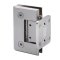 FHC Preston Adjustable Beveled Wall Mount Hinge for Shower Doors - Short Back Plate- Rear, Satin Nickel (US15) Finished