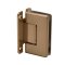 FHC Preston Beveled 5 Degree Positive Close Wall Mount Hinge for Shower Doors Full Back Plate, Satin Bronze (US10) Finished