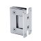 FHC Preston Series Wall Mount Hinge For Shower Doors - Full Back Plate- Rear, Polished Chrome (US26 Finished