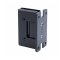 FHC Preston Series Wall Mount Hinge For Shower Doors - Full Back Plate- Rear, Matte Black (BLK) Finished