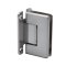FHC Carolina Beveled Wall Mount Hinge for Shower Doors - Full Back Plate, Polished Nickel (US14) Finished