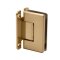 FHC Preston Series Wall Mount Hinge For Shower Doors - Full Back Plate, Satin Brass (US4) Finished