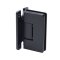 FHC Preston Beveled 5 Degree Positive Close Wall Mount Hinge for Shower Doors Full Back Plate, Matte Black (BLK) Finished