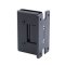 FHC Preston Beveled 5 Degree Positive Close Wall Mount Hinge for Shower Doors Full Back Plate- Rear, Matte Black (BLK) Finished
