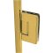 FHC Preston Jamb Mounted Hinge for Shower Doors Kit 78" Height, Satin Brass (US4) Finished