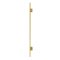 FHC Preston Jamb Mounted Hinge for Shower Doors Kit 78" Height (Side View), Satin Brass (US4) Finished