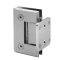 FHC Preston Beveled 5 Degree Positive Close Wall Mount Hinge for Shower Doors - Short Back Plate- Rear, Satin Nickel (US15) Finished