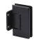 FHC Preston Beveled 5 Degree Positive Close Wall Mount Hinge for Shower Doors - Short Back Plate, Matte Black (BLK) Finished