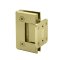 FHC Carolina Beveled Wall Mount Hinge for Shower Doors - Short Back Plate- Rear, Satin Brass (US4) Finished