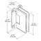 FHC Preston Beveled 5 Degree Positive Close Wall Mount Hinge for Shower Doors Specs