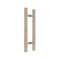 FHC 12" Square Ladder Back-To-Back 8" Center-To-Center Shower Door Handles, Satin Bronze (US10) Finished