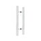 FHC 10" Square Ladder Back-To-Back 6" Center-To-Center Shower Door Handles, Polished Chrome (US26) Finished