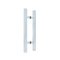 FHC 10" Square Ladder Back-To-Back 6" Center-To-Center Shower Door Handles, Polished Nickel (US14) Finished