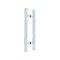 FHC 12" Square Ladder Back-To-Back 8" Center-To-Center Shower Door Handles, Polished Nickel (US14) Finished