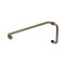 FHC Round Profile 6" Pull Handle And 18" Towel Bar Combo With Metal Washers, Satin Bronze (US10) Finished