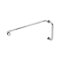 FHC Round Profile 6" Pull Handle And 18" Towel Bar Combo With Metal Washers, Polished Chrome (US26) Finished