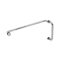 FHC Round Profile 6" Pull Handle And 18" Towel Bar Combo With Metal Washers, Polished Nickel (US14) Finished