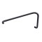 FHC 6" Pull Handle 18" Towel Bar Combo No Washers, Matte Black (BLK) Finished