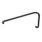 FHC 6" Pull Handle 24" Towel Bar Combo No Washers, Matte Black (BLK) Finished