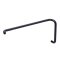 FHC 8" Pull 22" Towel Bar Combo With Metal Washers, Matte Black (BLK) Finished