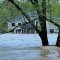 Dam easy flood barrier stopping flood water in large home
