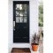 Application Image for Transitional Heritage Monolithic Tubular Entry Set in Satin Brass