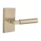 Emtek Bryce Lever, Sandcast Bronze Leverset, Dummy Pair, #1 Rosette, Tumbled White Bronze (TWB)