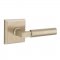 Emtek EM7111BR Bryce Lever on #6 Rosette Tumbled White Bronze