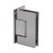 FHC Valore Square Wall Mount Hinge for Shower Doors - Offset Back Plate, Satin Nickel (US15) Finished