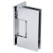 FHC Valore Square Wall Mount Hinge for Shower Doors - Offset Back Plate, Polished Chrome (US26) FInished