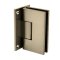 FHC Valore HD Series Wall Mount Hinge for Shower Doors - Full Back Plate, Satin Bronze (US10) Finished