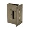 FHC Valore HD Series Wall Mount Hinge for Shower Doors - Full Back Plate- Rear, Satin Bronze (US10) Finished