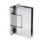FHC Valore HD Series Wall Mount Hinge for Shower Doors - Full Back Plate, Polished Chrome (US26) Finished