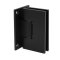 FHC Valore HD Series Wall Mount Hinge for Shower Doors - Full Back Plate, Matte Black (BLK) Finished