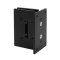 FHC Valore HD Series Wall Mount Hinge for Shower Doors - Full Back Plate- Rear, Matte Black (BLK) Finished