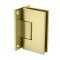 FHC Valore HD Series Wall Mount Hinge for Shower Doors - Full Back Plate, Satin Brass (US4) Finished