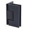 FHC Venice Series Wall Mount Hinge for Shower Doors - Offset Back Plate, Polished Chrome (US26) Finished Matte Black (BLK) Finished