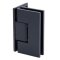 FHC Venice Square 5 Degree Positive Close Wall Mount Hinge for Shower Doors - Offset Back Plate, Matte Black (BLK) Finished