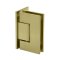 FHC Venice Series Wall Mount Hinge for Shower Doors - Offset Back Plate, Satin Brass (US4) Finished