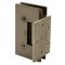 FHC Venice Square Wall Mount Hinge for Shower Doors - Offset Short Back Plate- Rear, Satin Bronze (US10) Finished