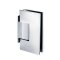FHC Venice Square 5 Degree Positive Close Offset Short Back Plate Wall Mount Hinge, Polished Chrome (US26) Finished