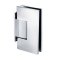 FHC Venice Square Wall Mount Hinge for Shower Doors - Offset Short Back Plate, Polished Chrome (US26) Finished