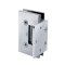 FHC Venice Square 5 Degree Positive Close Offset Short Back Plate Wall Mount Hinge- Rear, Polished Chrome (US26) Finished