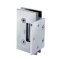 FHC Venice Square Wall Mount Hinge for Shower Doors - Offset Short Back Plate- Rear, Polished Chrome (US26) Finished