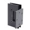 FHC Venice Square Wall Mount Hinge for Shower Doors - Offset Short Back Plate- Rear, Matte Black (BLK) Finished