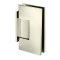 FHC Venice Square Wall Mount Hinge for Shower Doors - Offset Short Back Plate, Polished Nickel (US14) Finished
