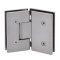 FHC Venice Series 135 Degree Glass To Glass Hinge for Shower Doors - 3/8"-1/2" Tempered Glass- Rear, Satin Nickel (US15) Finished
